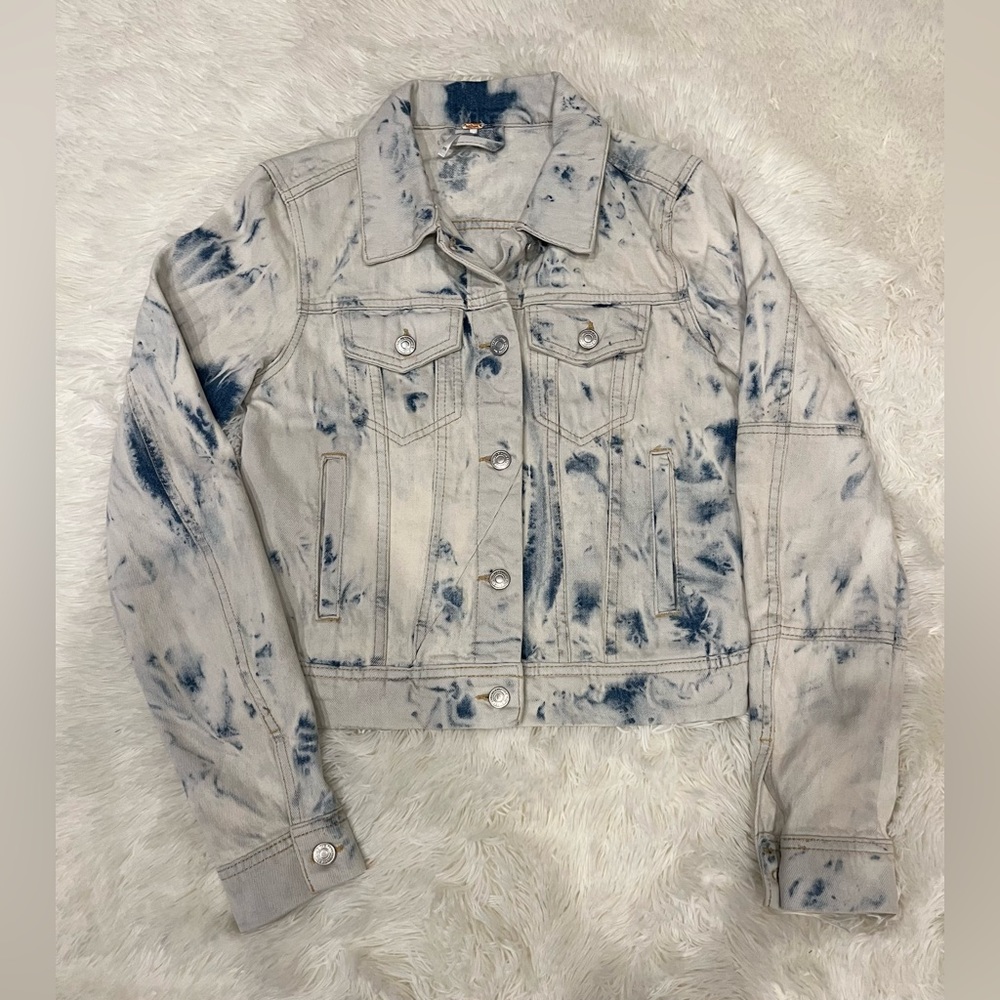 Free People Denim Wash Jean Jacket Size XS